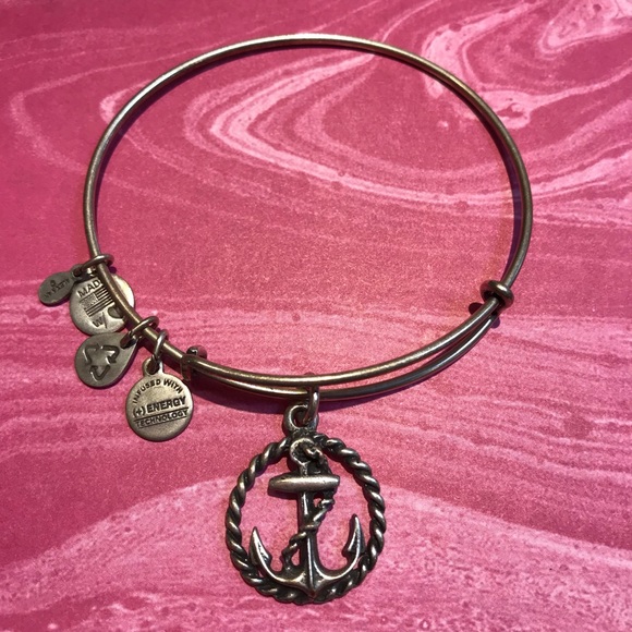 Alex and Ani Jewelry - Alex and Ani Anchor Bangle Bracelet - Silver